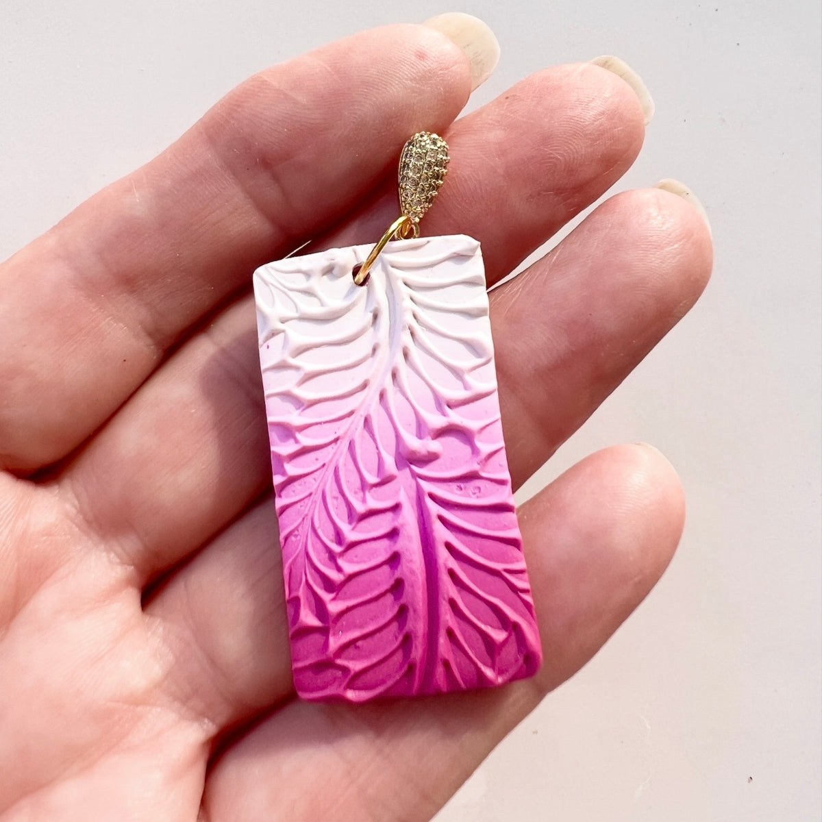 Earrings~Dangles~Botanical~Ombré