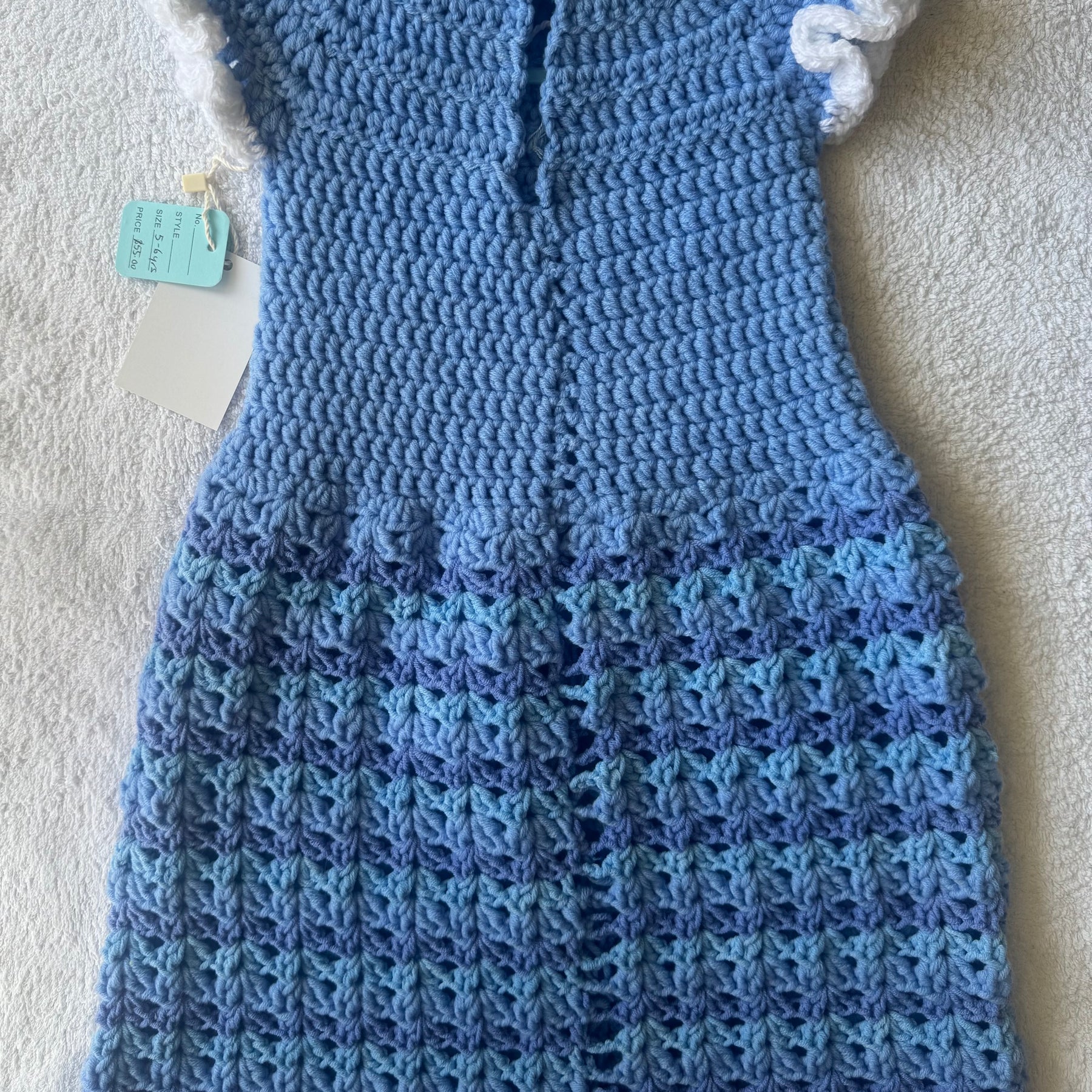 Heirloom Crochet Girls Size 1 Dress