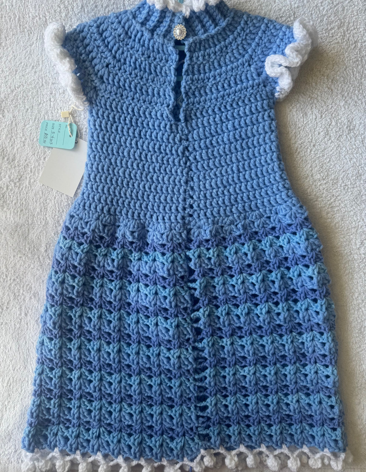 Heirloom Crochet Girls Size 1 Dress