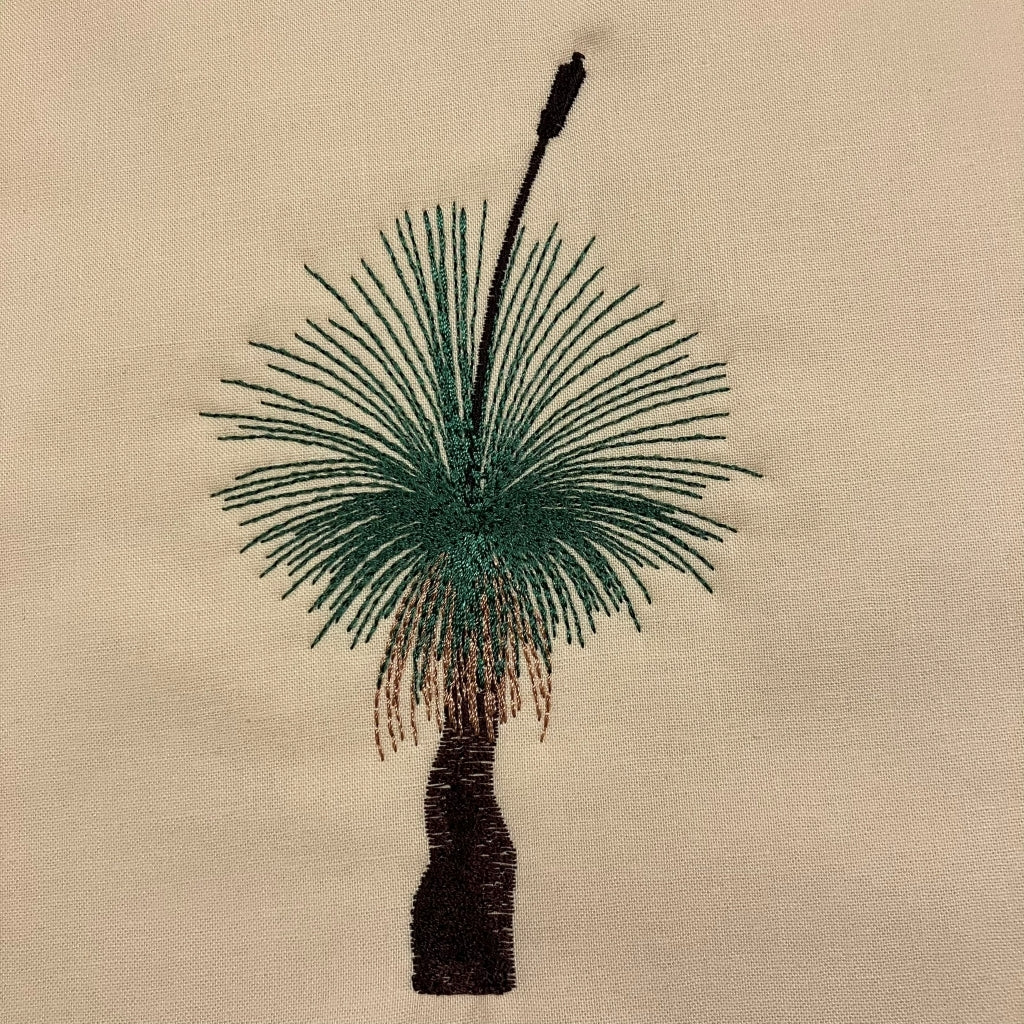 handmade Australian native quilted - grass tree