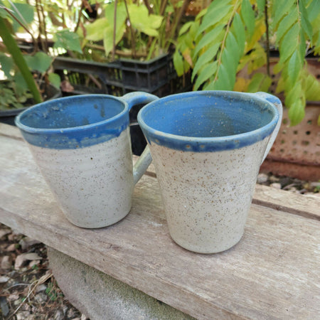 Wheel thrown coffee cups