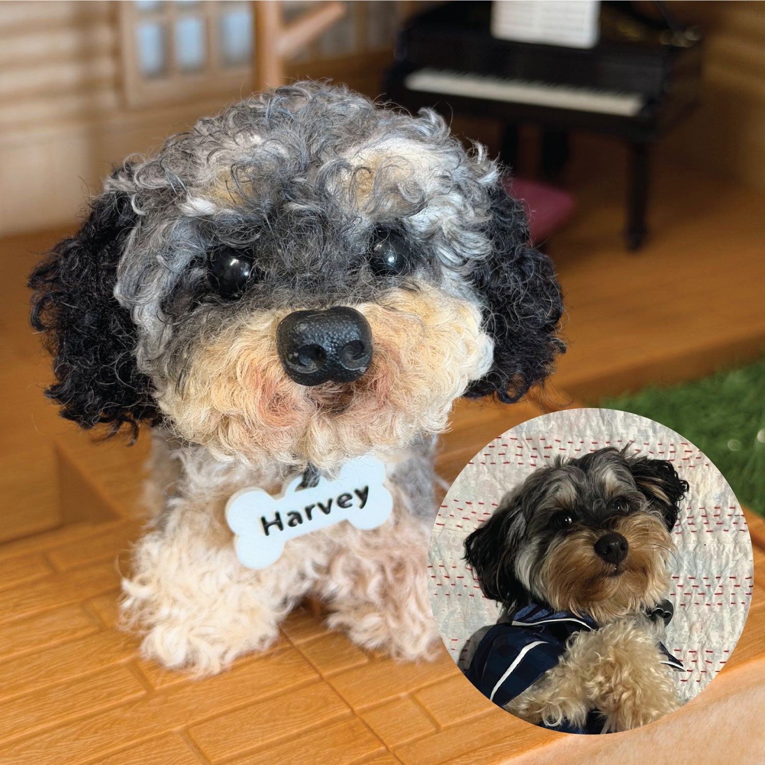 Custom Dog Replica from Photo, Poseable Art Doll, Pet Memorial Keepsake - Handmade Soft Sculpture, Personalised Plushie Ornament