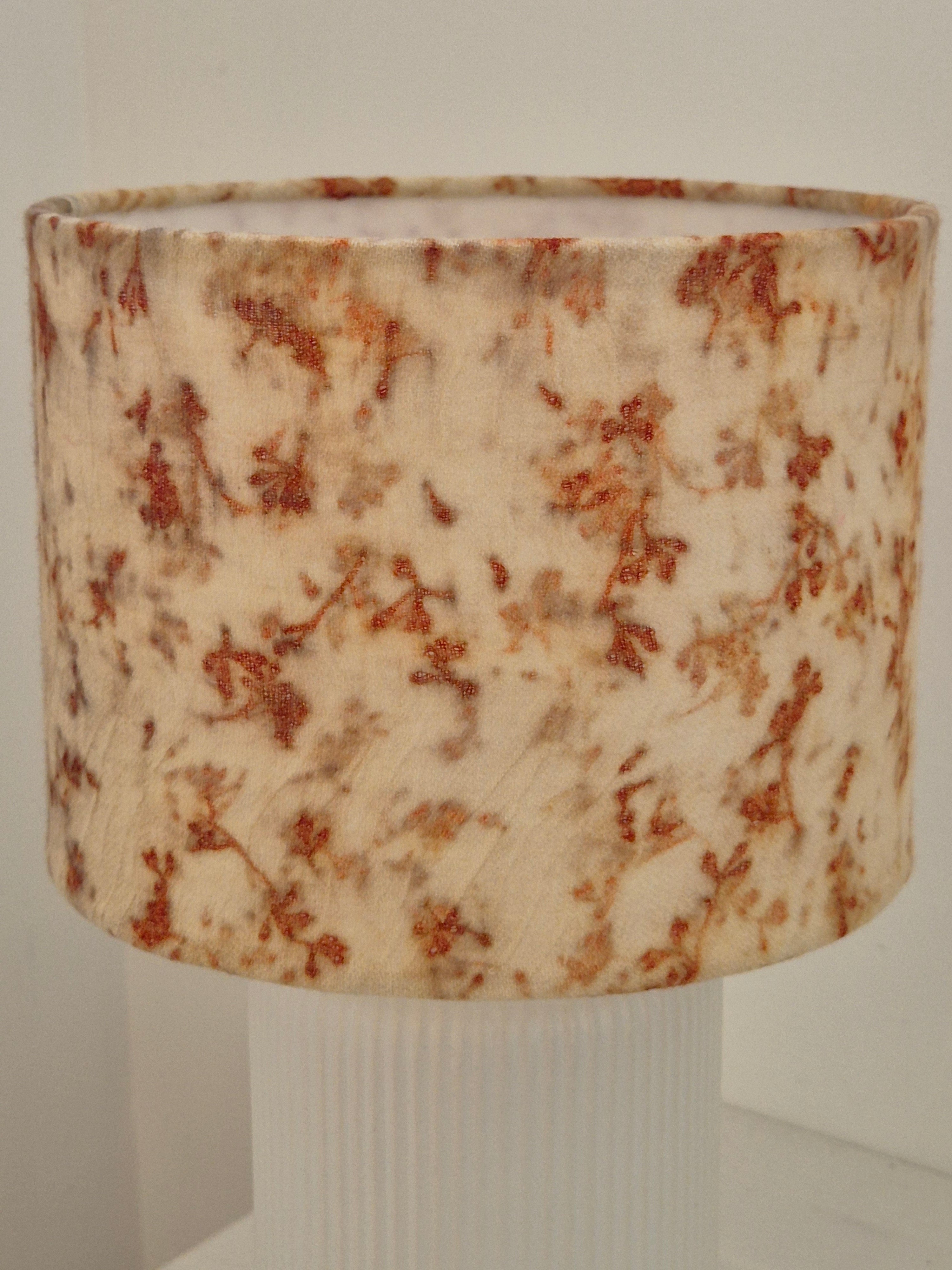 Gumnut ecoprinted wool lampshade