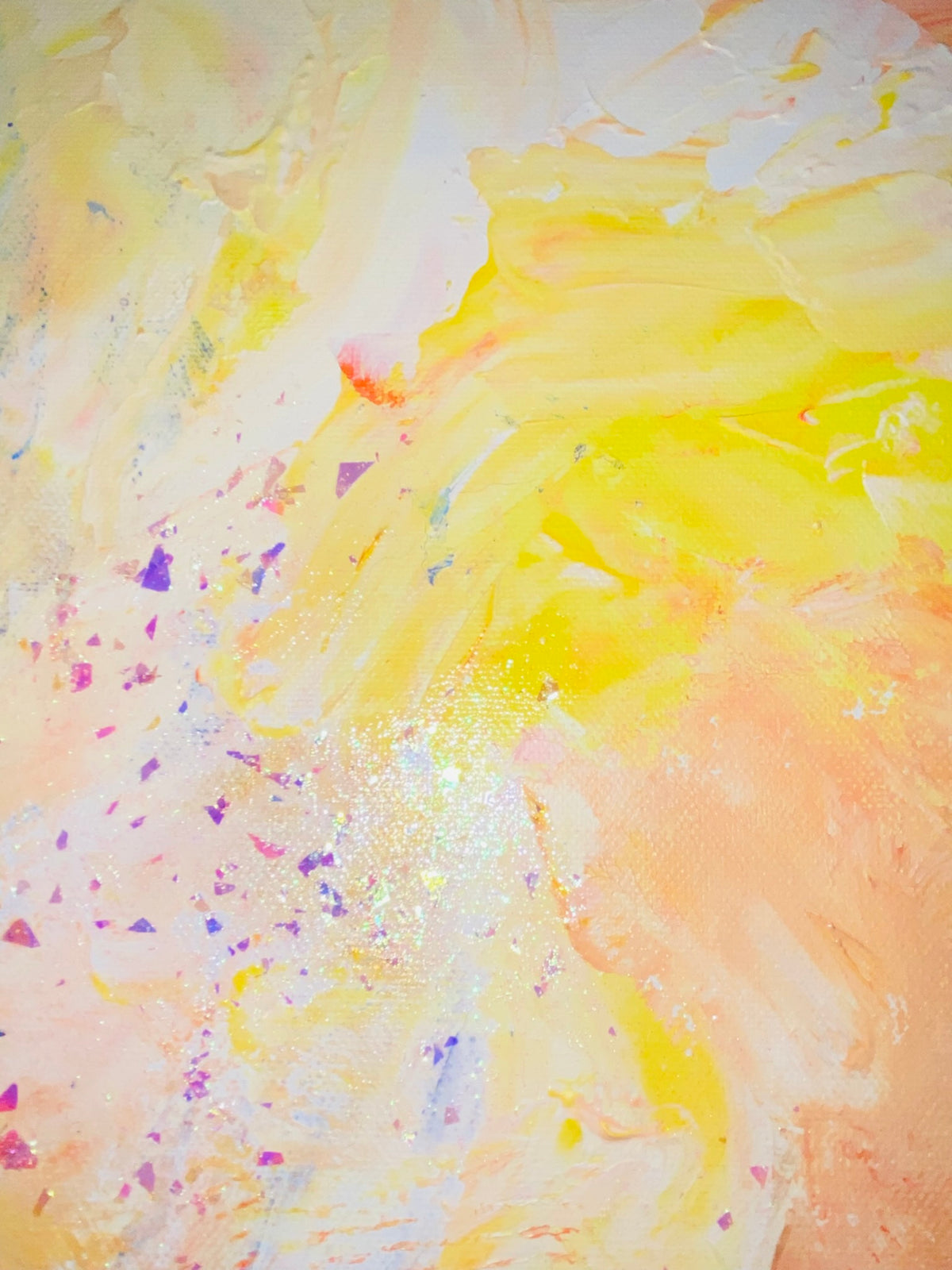 Delicata Abstract Acrylic Canvas Painting by Australian Artist Margo Humphries (30.5x30.5cm)