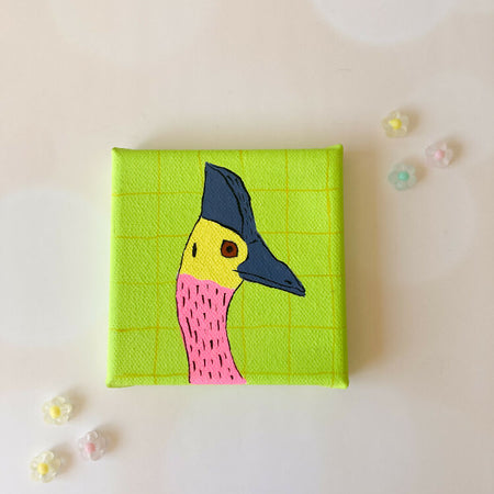 Copy of Mini Art Canvas featuring cute cassowary