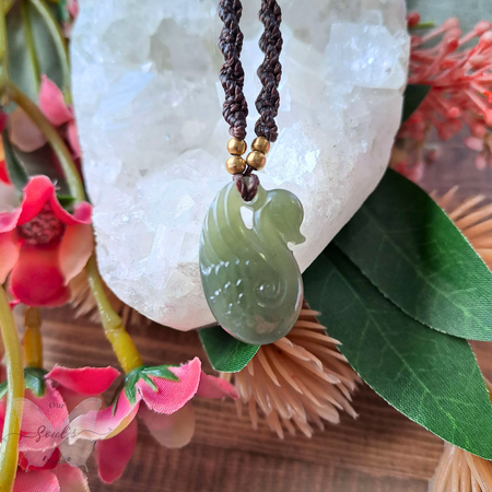 Jade Micromacrame Necklace