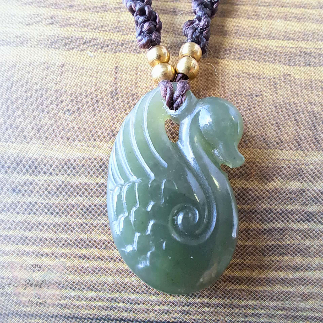 Jade Micromacrame Necklace