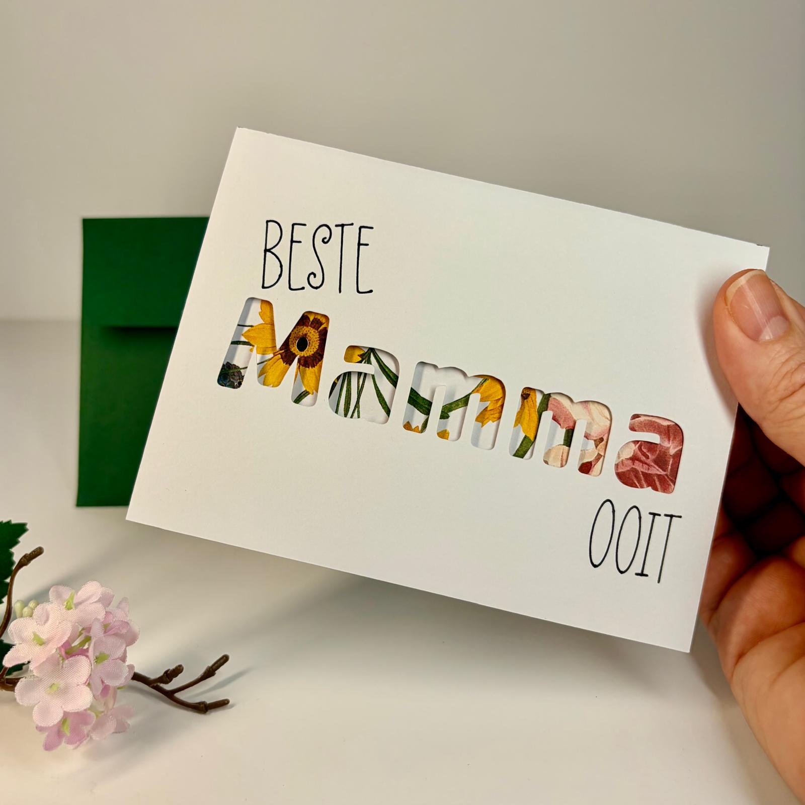 A6 Greeting Card & Envelope | Afrikaans |Liefste Mamma