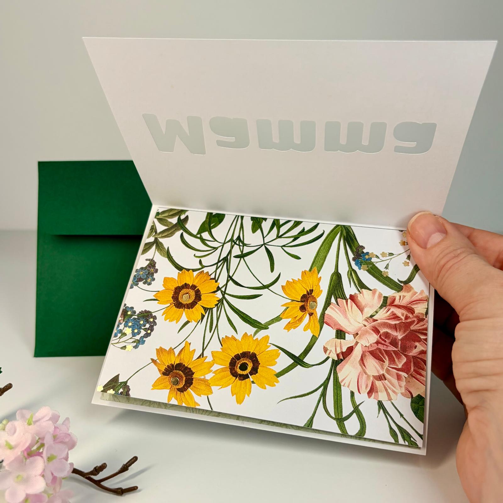 A6 Greeting Card & Envelope | Afrikaans |Liefste Mamma