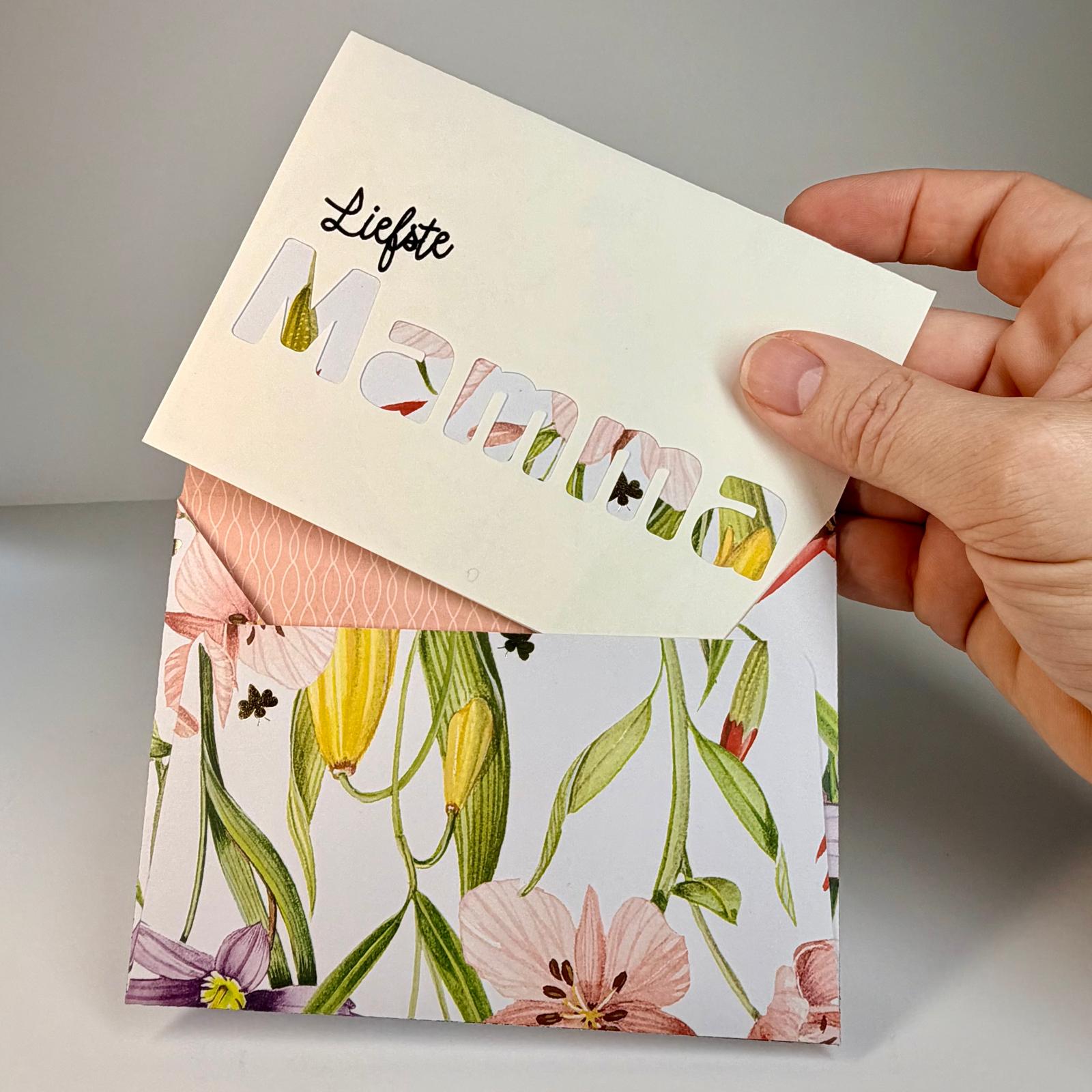 A6 Greeting Card & Envelope | Afrikaans |Liefste Mamma