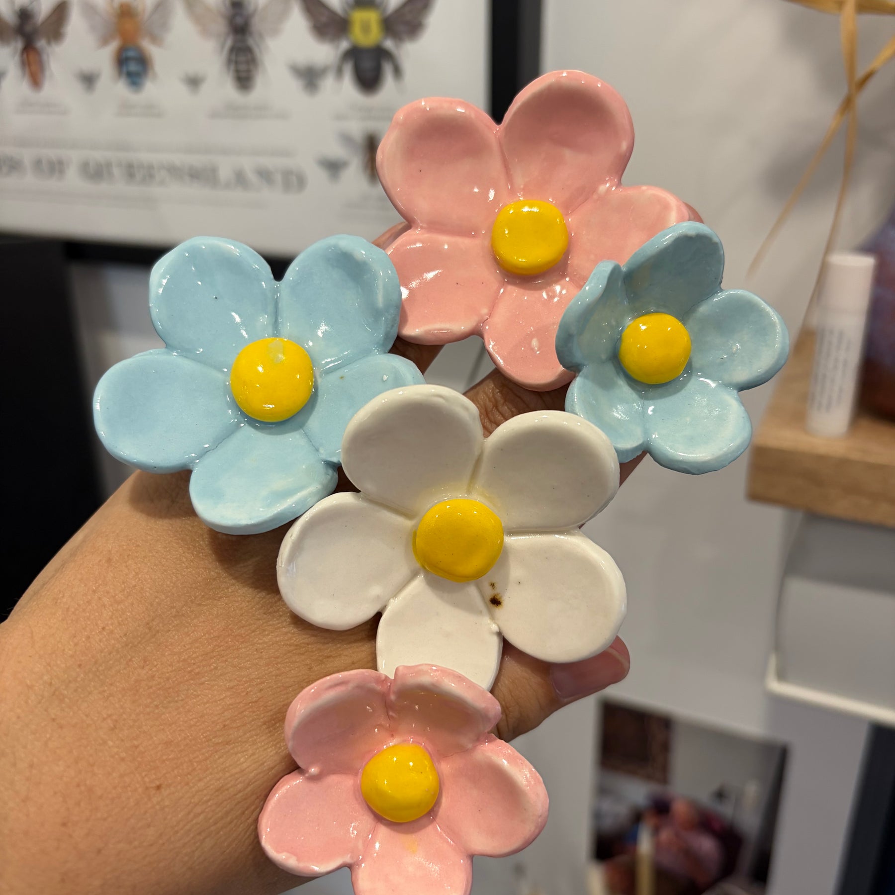 Ceramic Flowers - bunches of seconds!