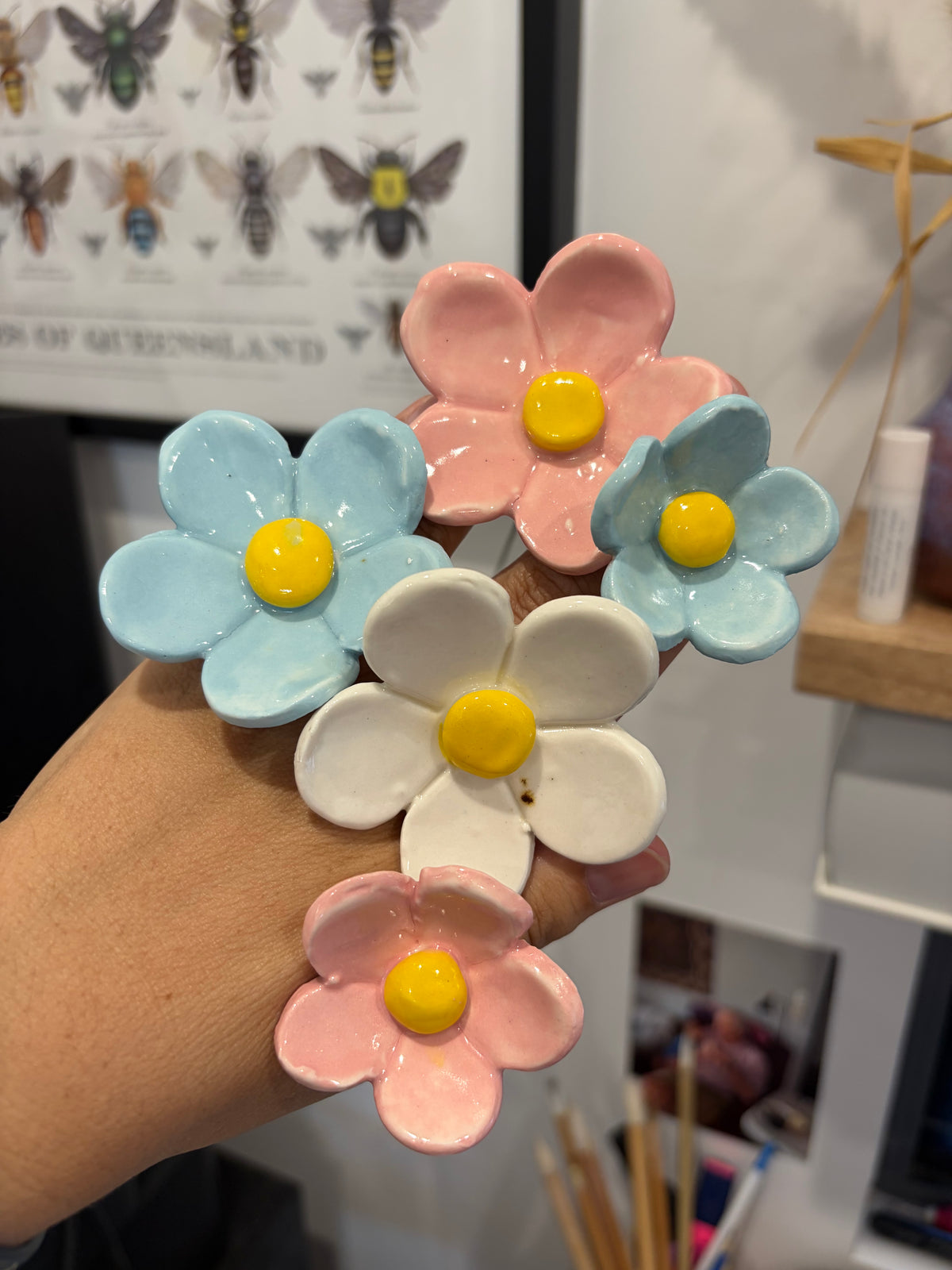 Ceramic Flowers - bunches of seconds!