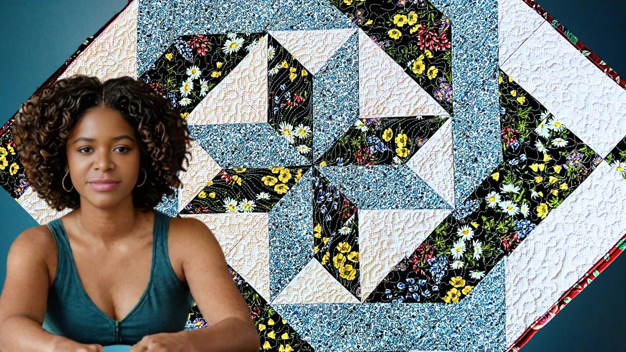 Labyrinth Table Topper Pattern: Step-by-Step Quilt Instructions (PDF Download) 28 inches sq