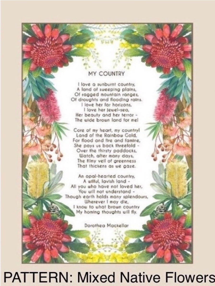 A Sunburnt Country Poem art print by Debra Meier Art