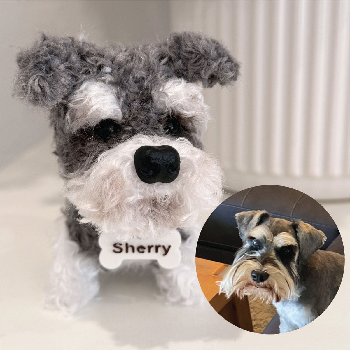 Custom Dog Replica from Photo, Poseable Art Doll, Pet Memorial Keepsake - Handmade Soft Sculpture, Personalised Plushie Ornament