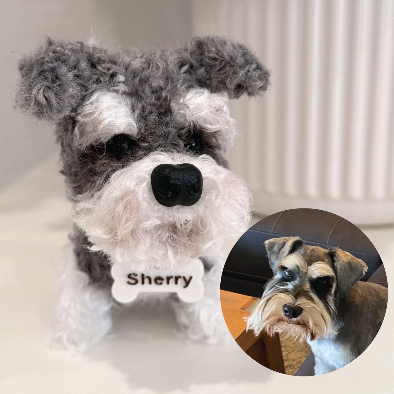 Custom Dog Replica from Photo, Poseable Art Doll, Pet Memorial Keepsake - Handmade Soft Sculpture, Personalised Plushie Ornament