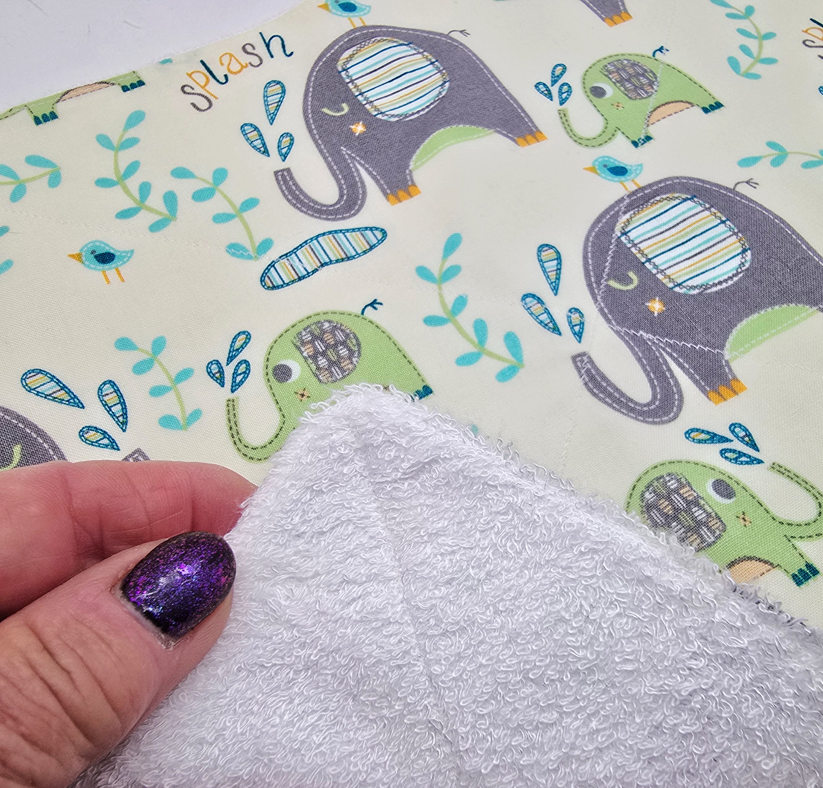 Baby Bib and Wash Cloth Set Reusable Newborn Baby or Child's Gift