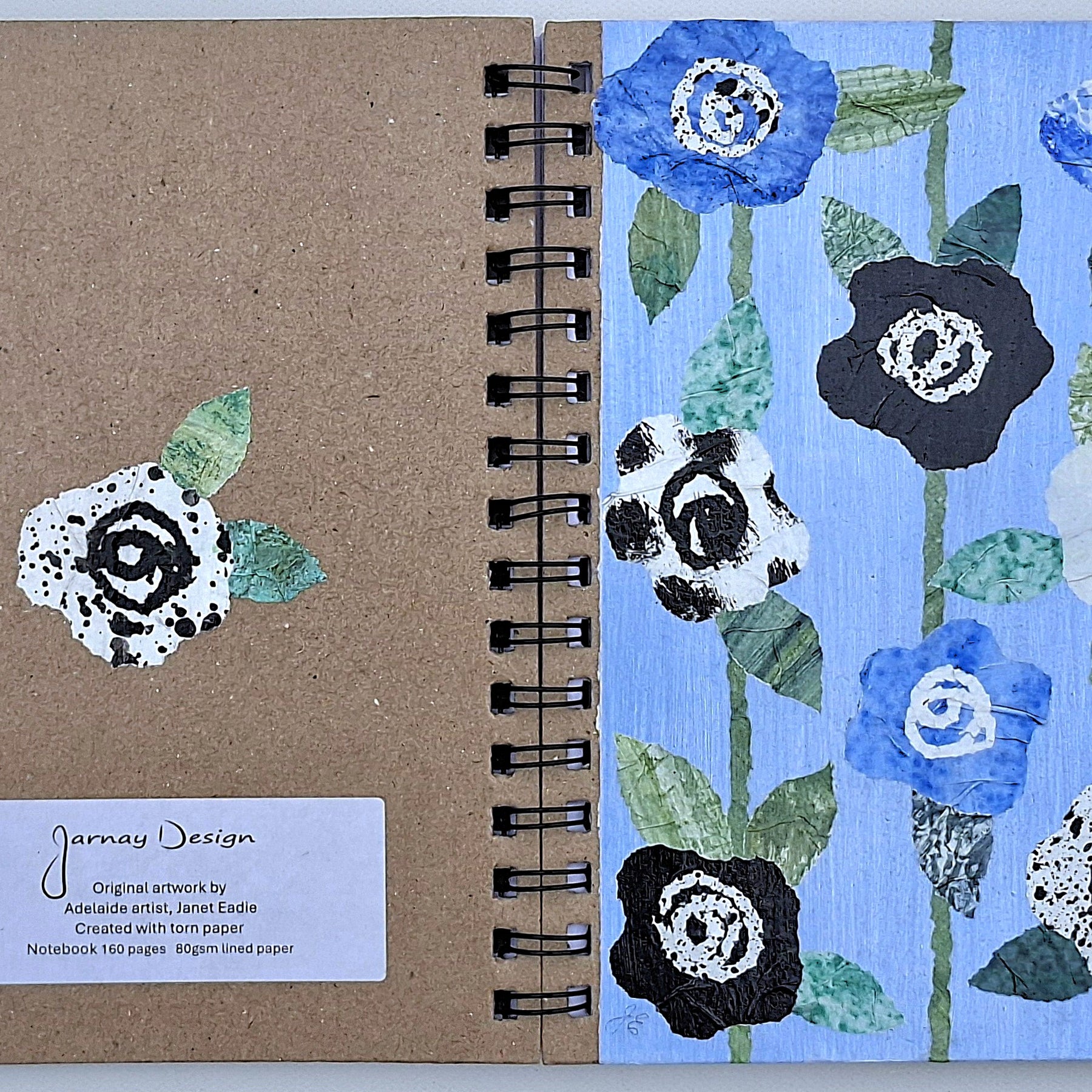 Hand Decorated A5 Notebook - Design 3