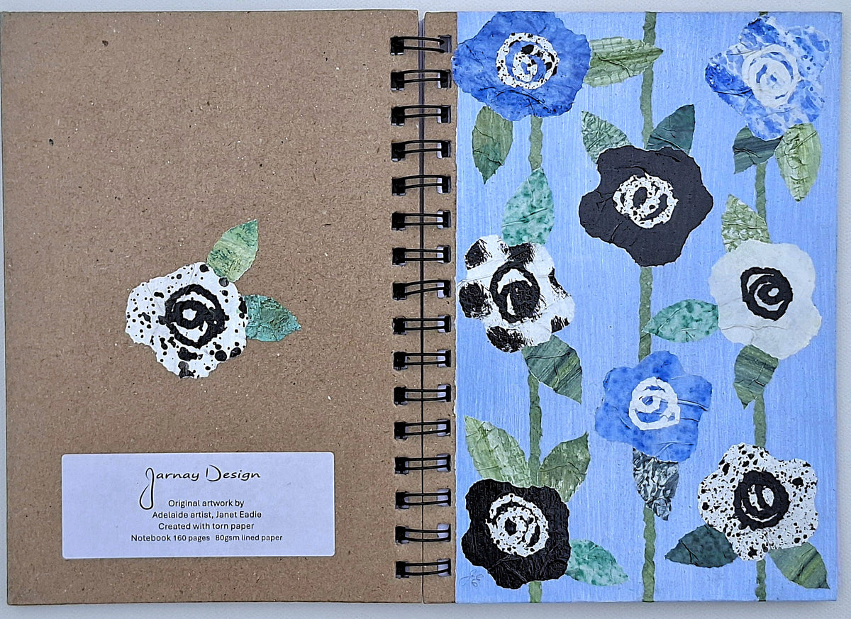 Hand Decorated A5 Notebook - Design 3