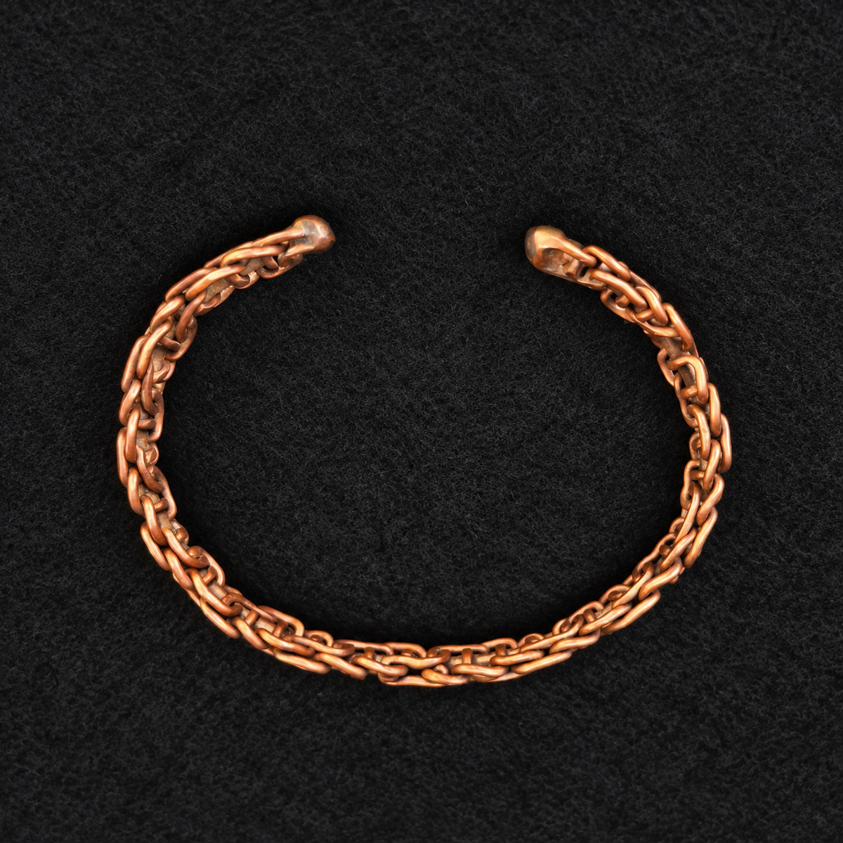 Handmade Woven Copper Cuff Bracelet B009