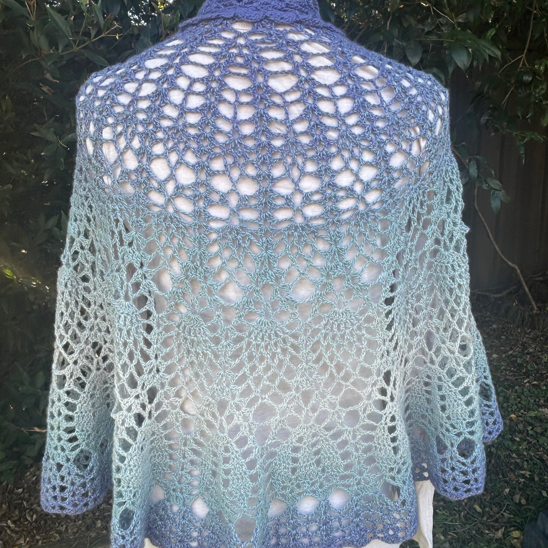 Crochet Lace Shawl Cashmere/Merino