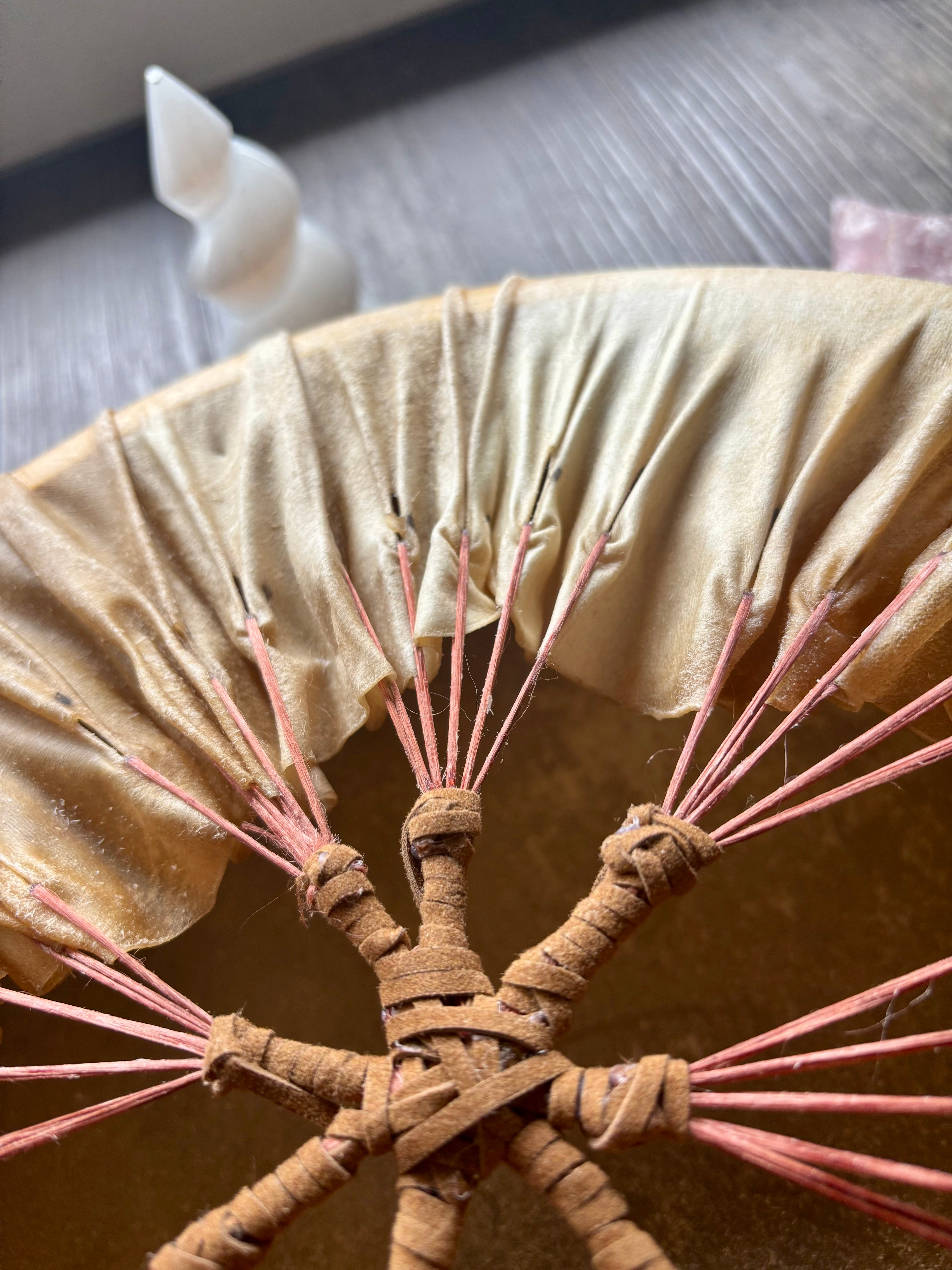 Handcrafted Shamanic Drum — Kangaroo Hide & Ash Hoop 14“