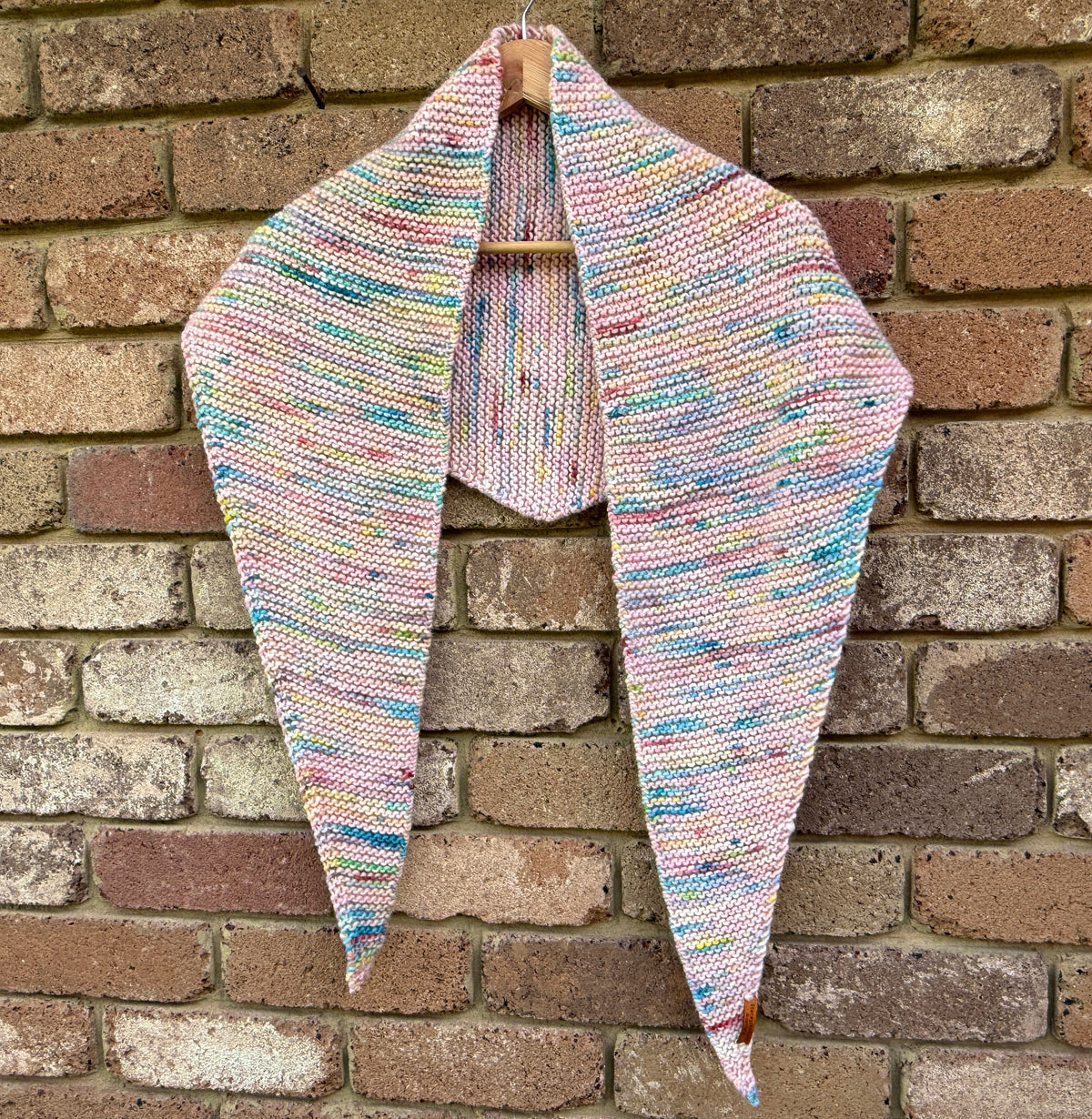 Merino Rainbow Scarf, Peruvian Wool Scarf