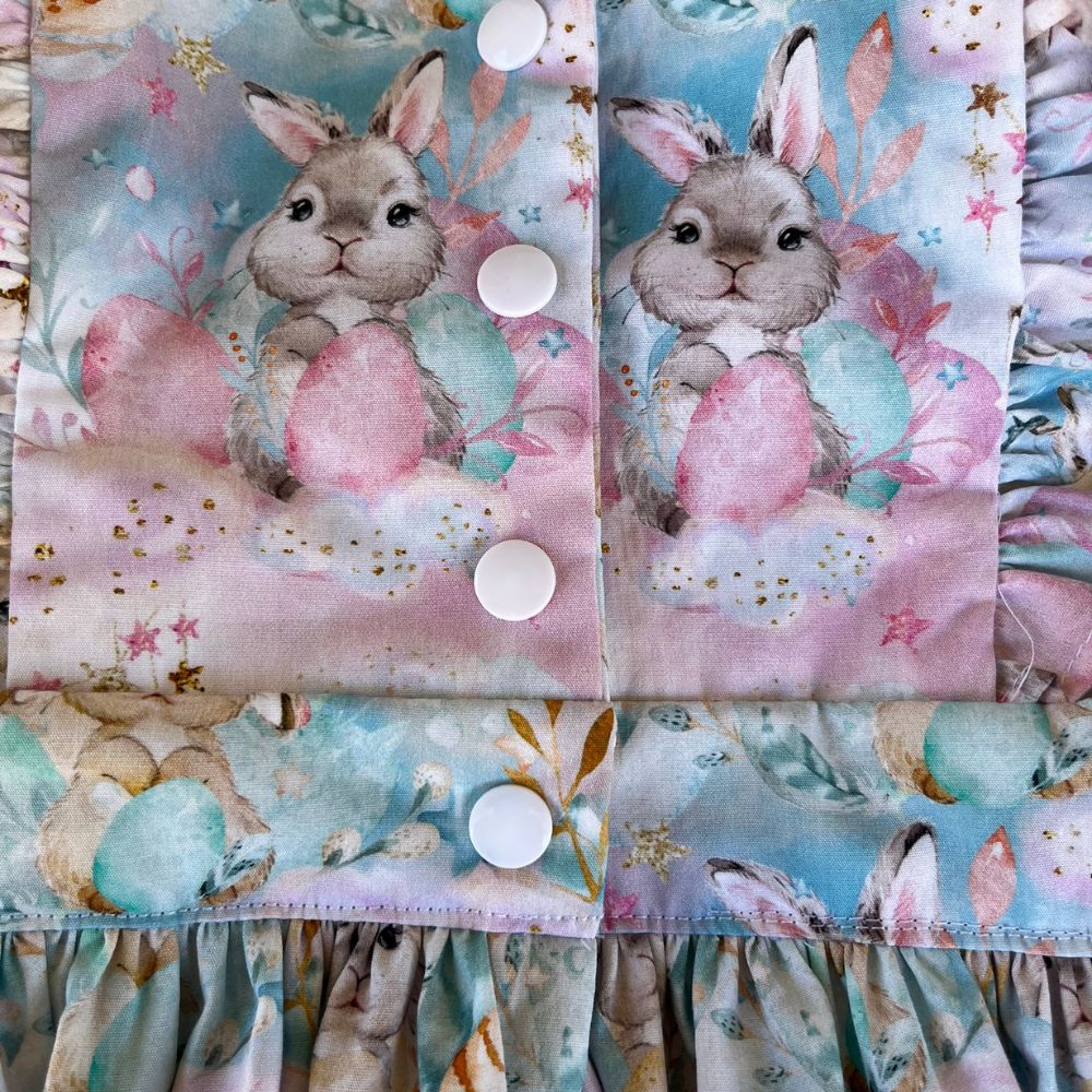 Handmade Pinafore Dress | Bunnies | Sizes 2,4 and 5