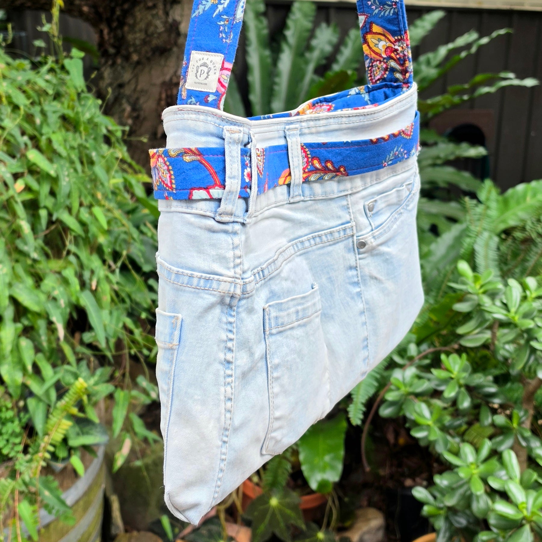 Upcycled Jeans Handbag| Denim & Upcycled Fabrics