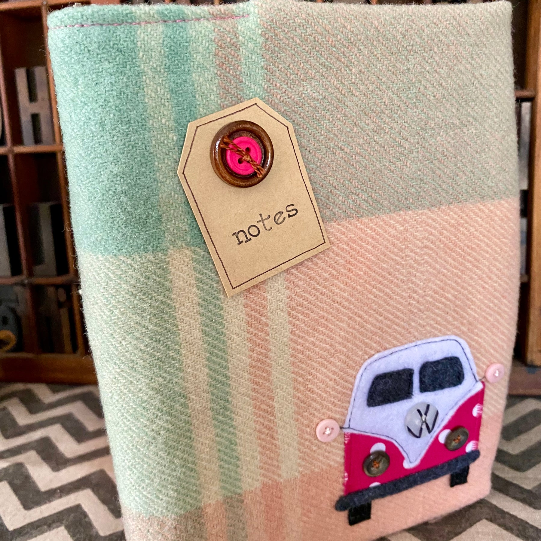 A5 Upcycled Notebook Kombi - Pinks