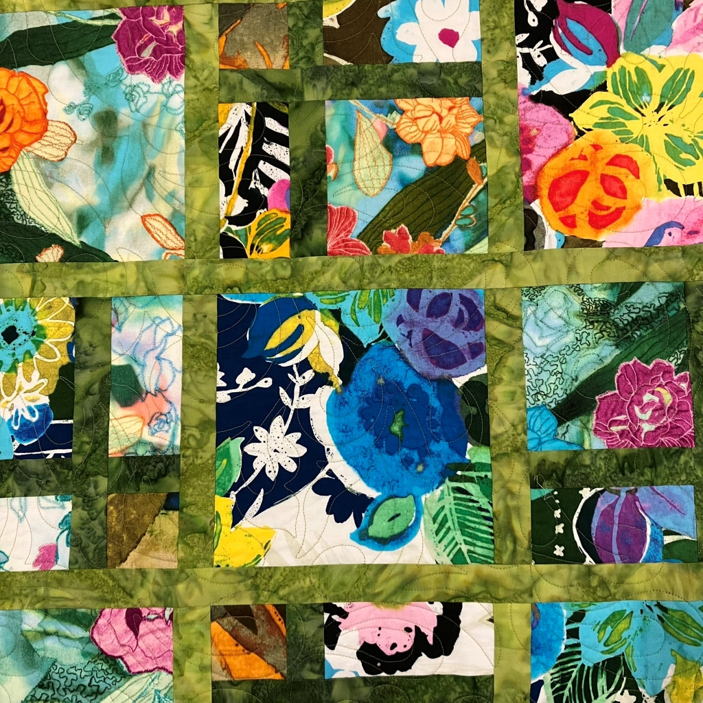 handmade patchwork quilt australia - batik fabrics
