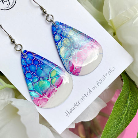 Abstract Unique Painted Earrings