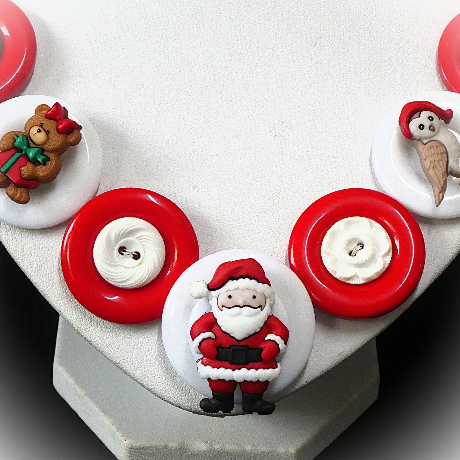 Christmas necklace - Santa and Friends