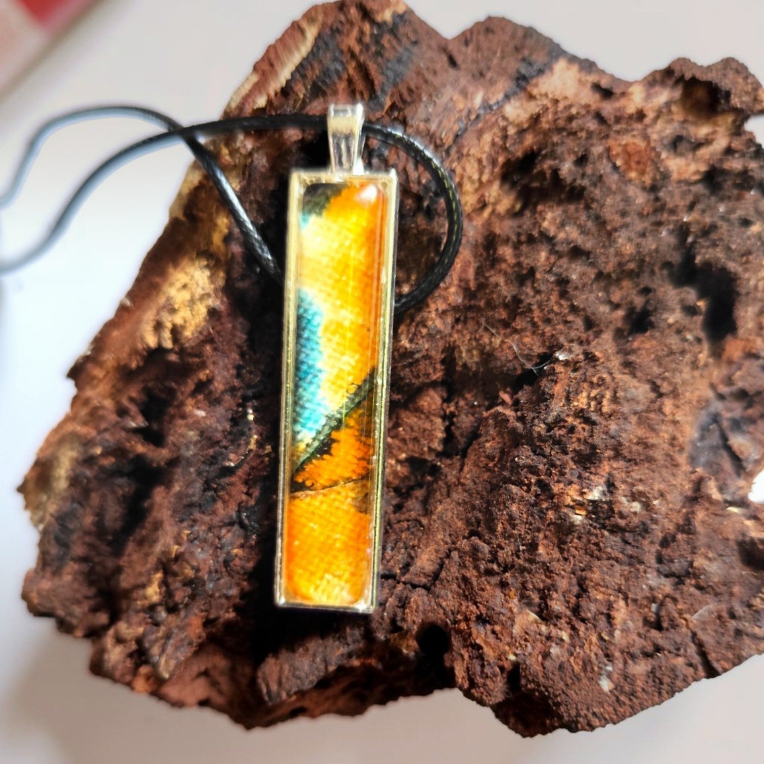 Landscape Pendant Necklace, Wearable Original Painting