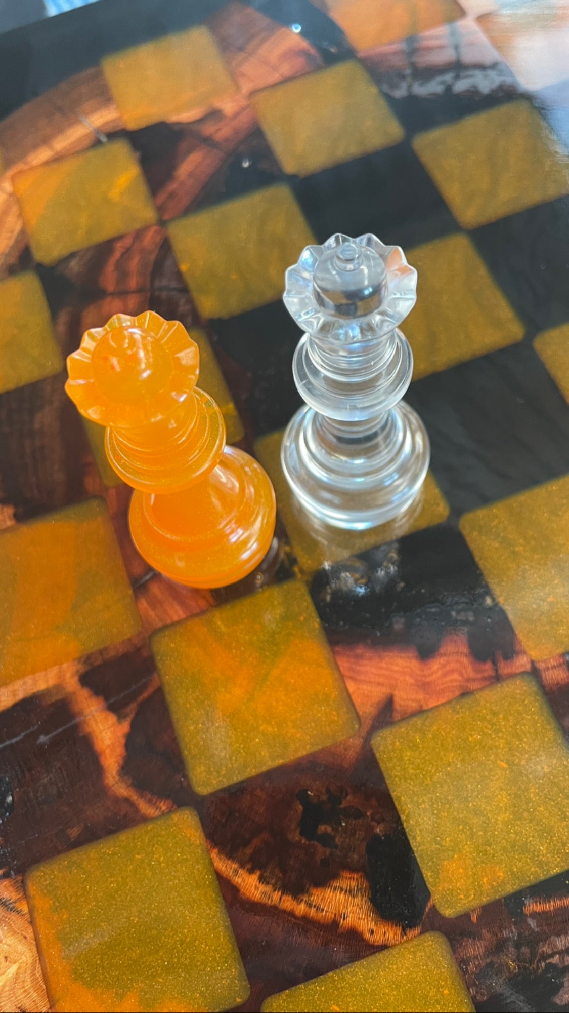 3D Chess Board with Matching Playing Pieces