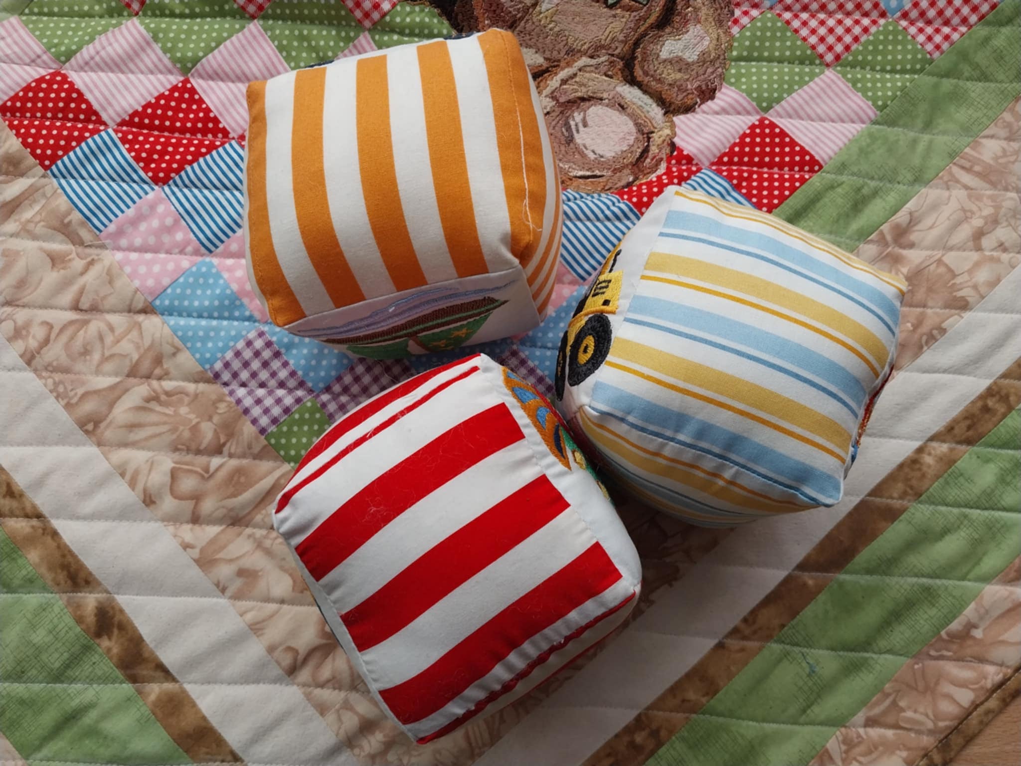 "Transport" Soft Baby Blocks