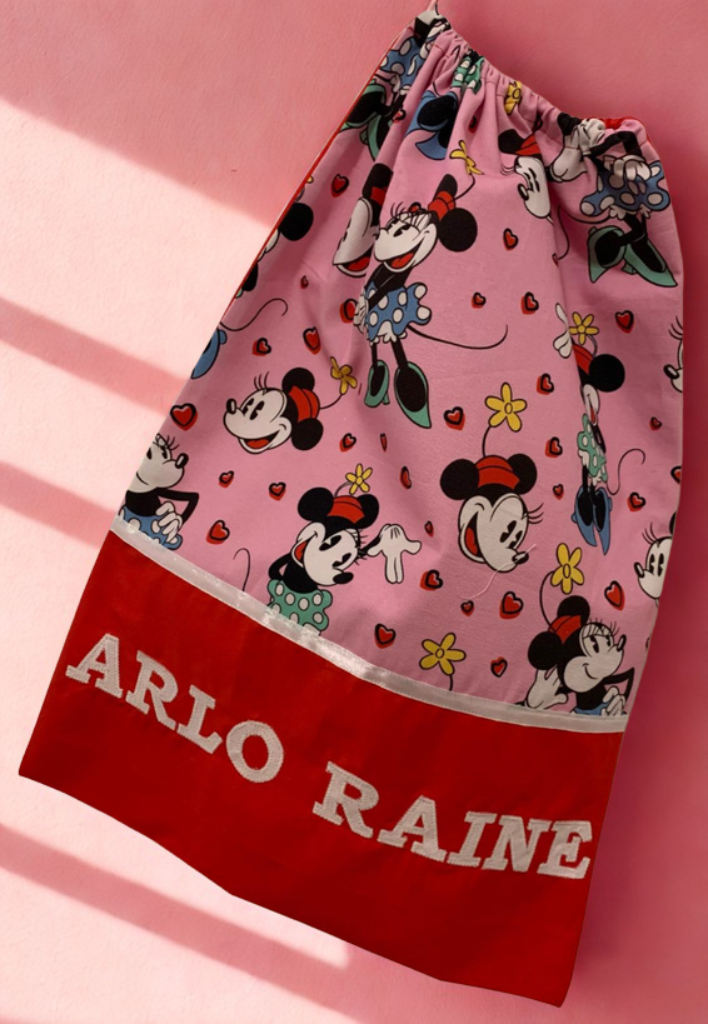 Children's Library Bag , Handmade, Personalised