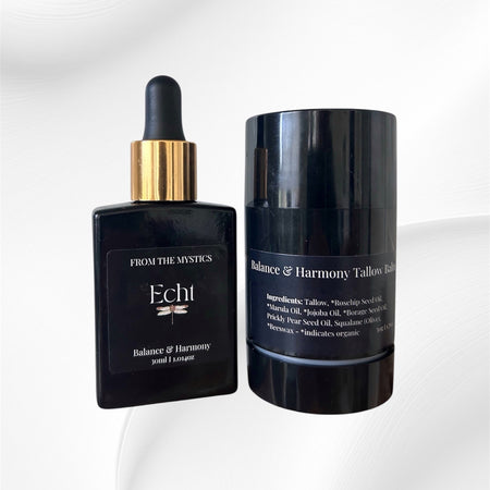 ECHT Face Oil & Tallow Balm Skin Restoration Bundle