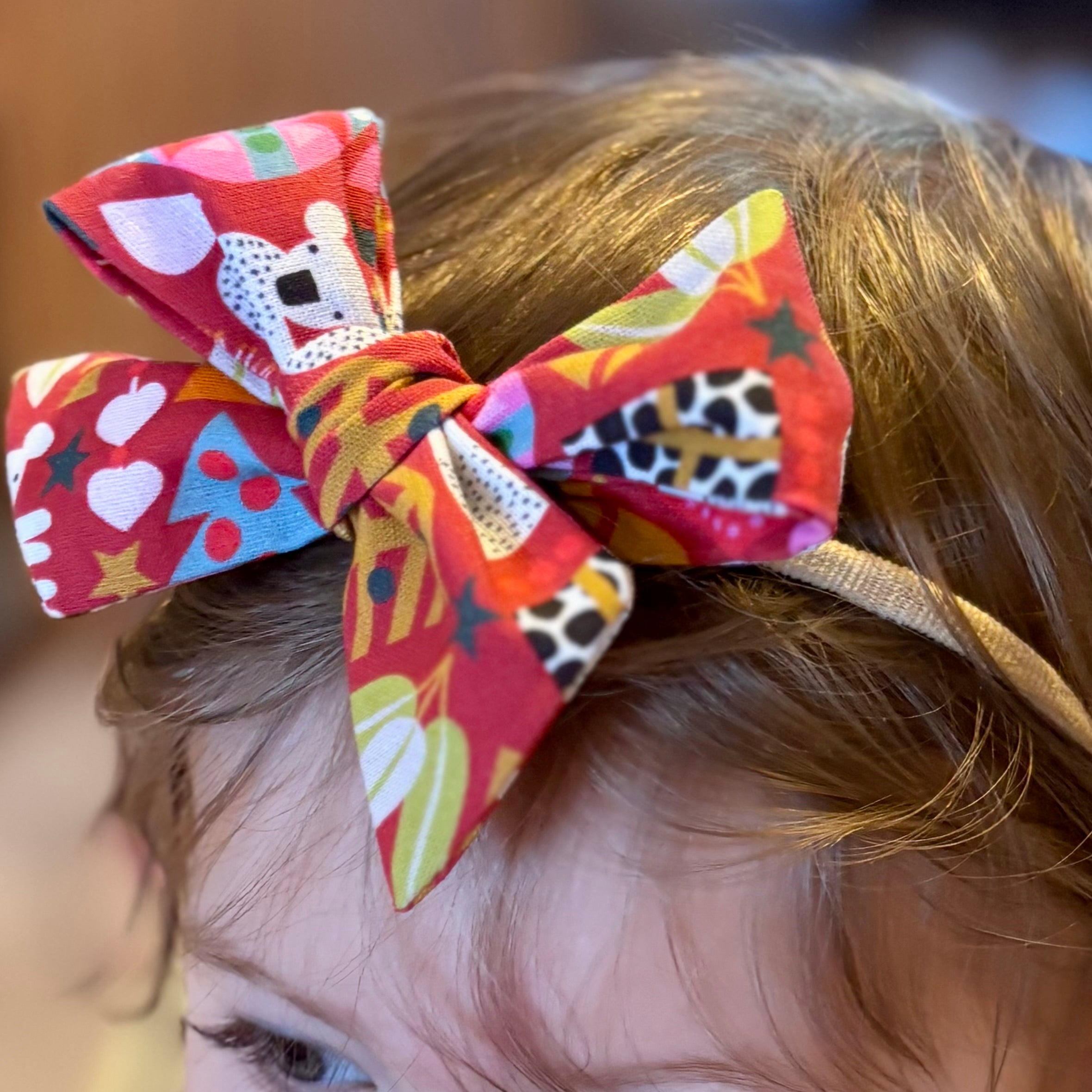 Christmas Baby Bib and Bow Set - Red Koalas