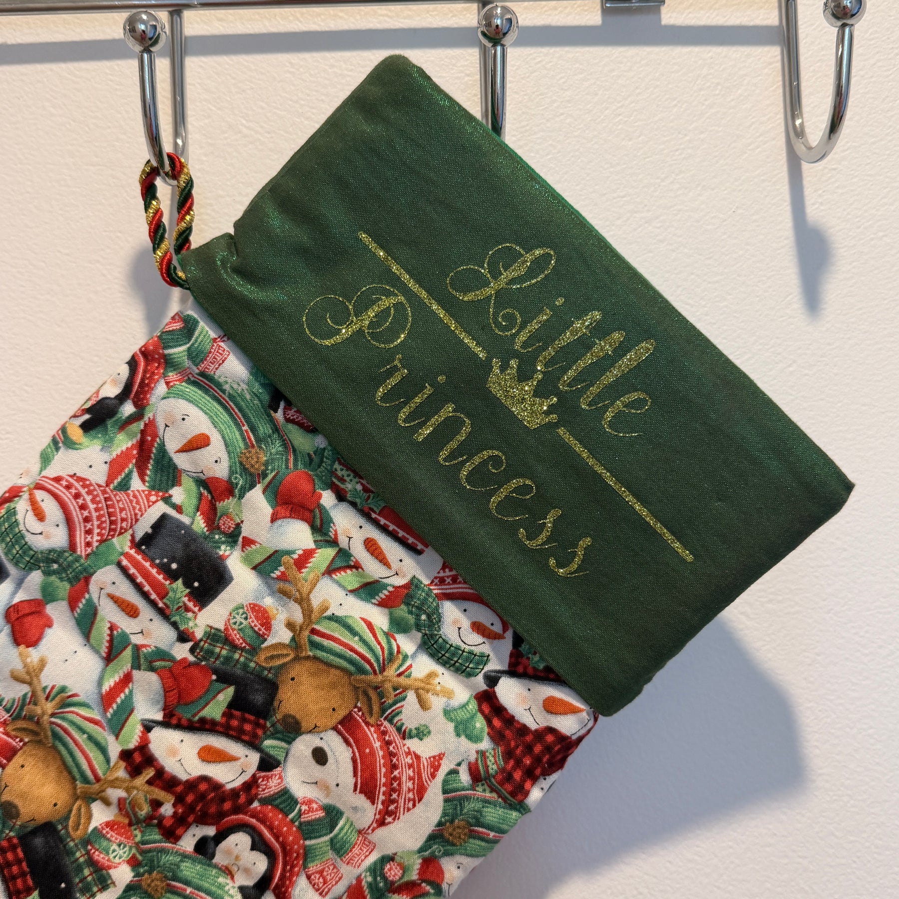 Christmas Stocking – Personalised Reusable Fabric Christmas Stocking