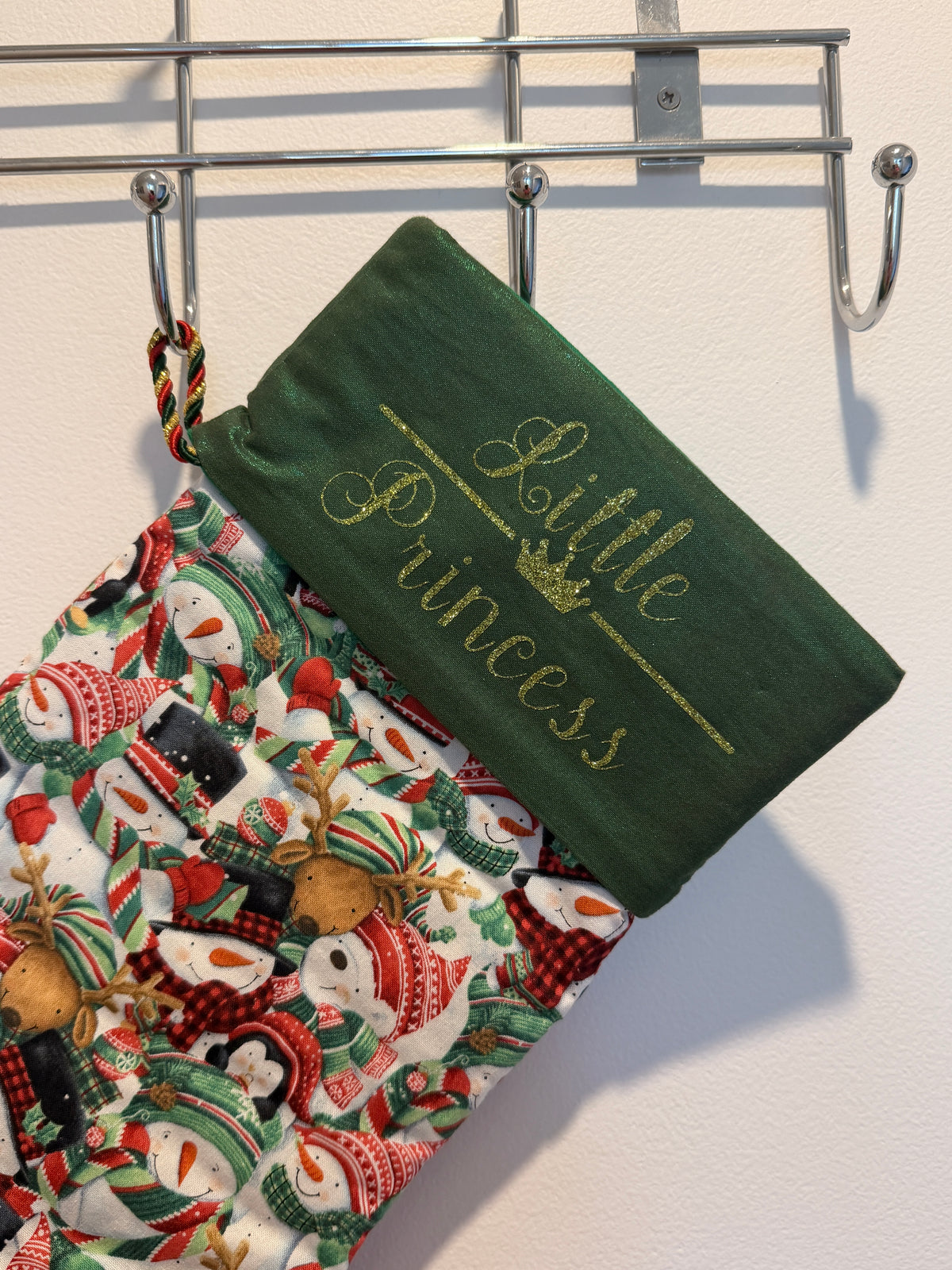 Christmas Stocking – Personalised Reusable Fabric Christmas Stocking