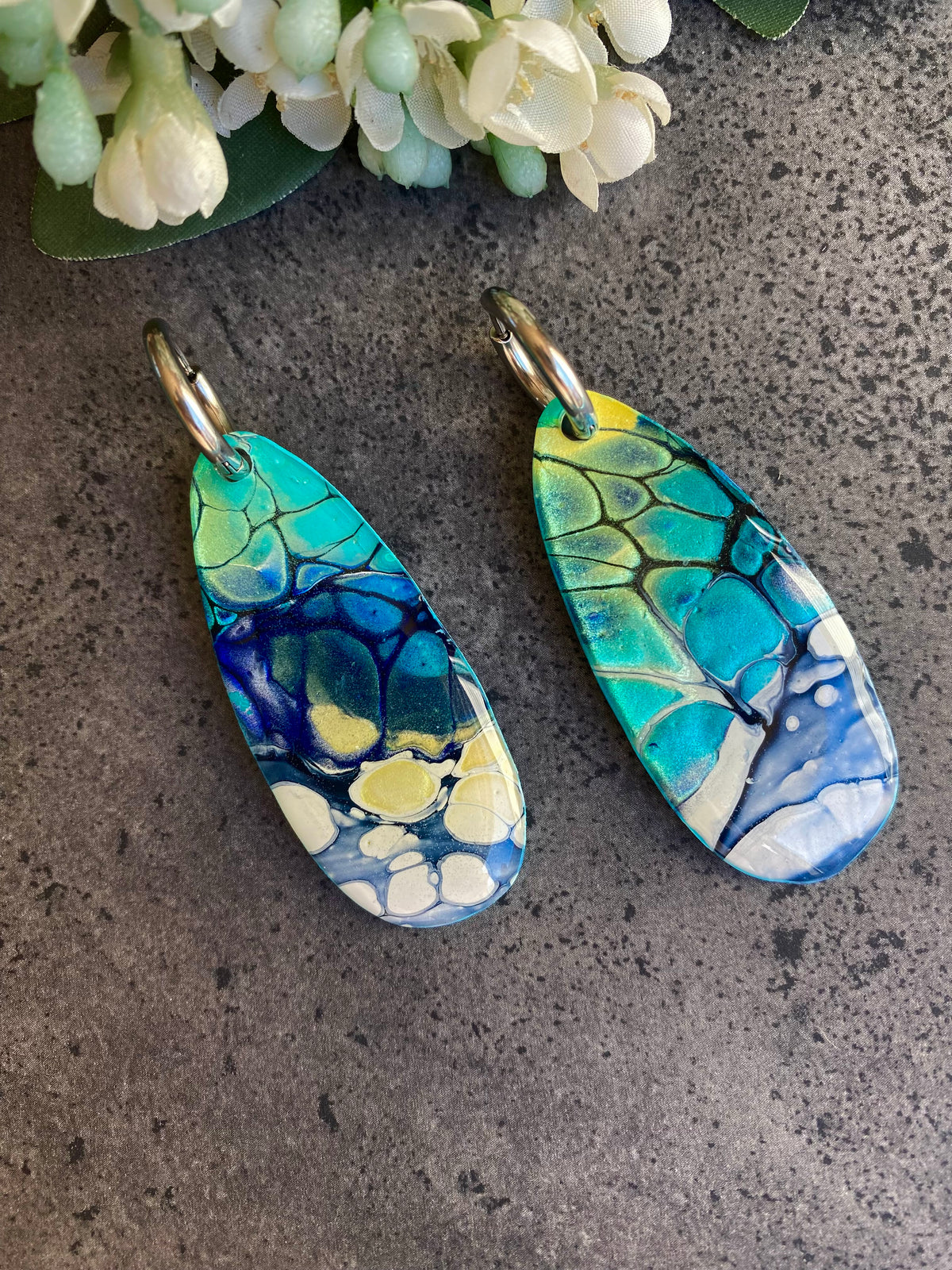 Artisan Turquoise Dangle Earrings