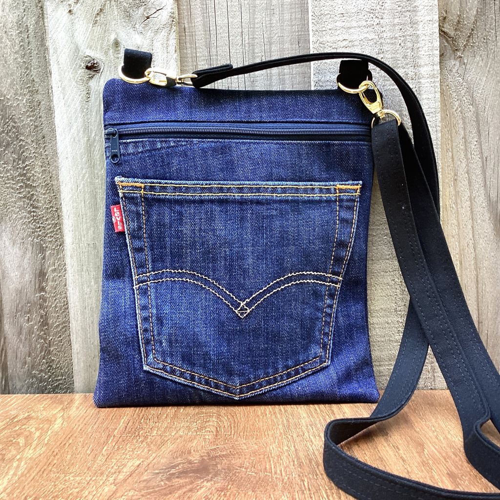 Upcycled Denim Crossbody Bag – Levis Pocket