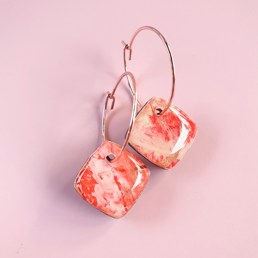 The Ember Collection | Art Earrings | Studs, Small Dangles, Brooch