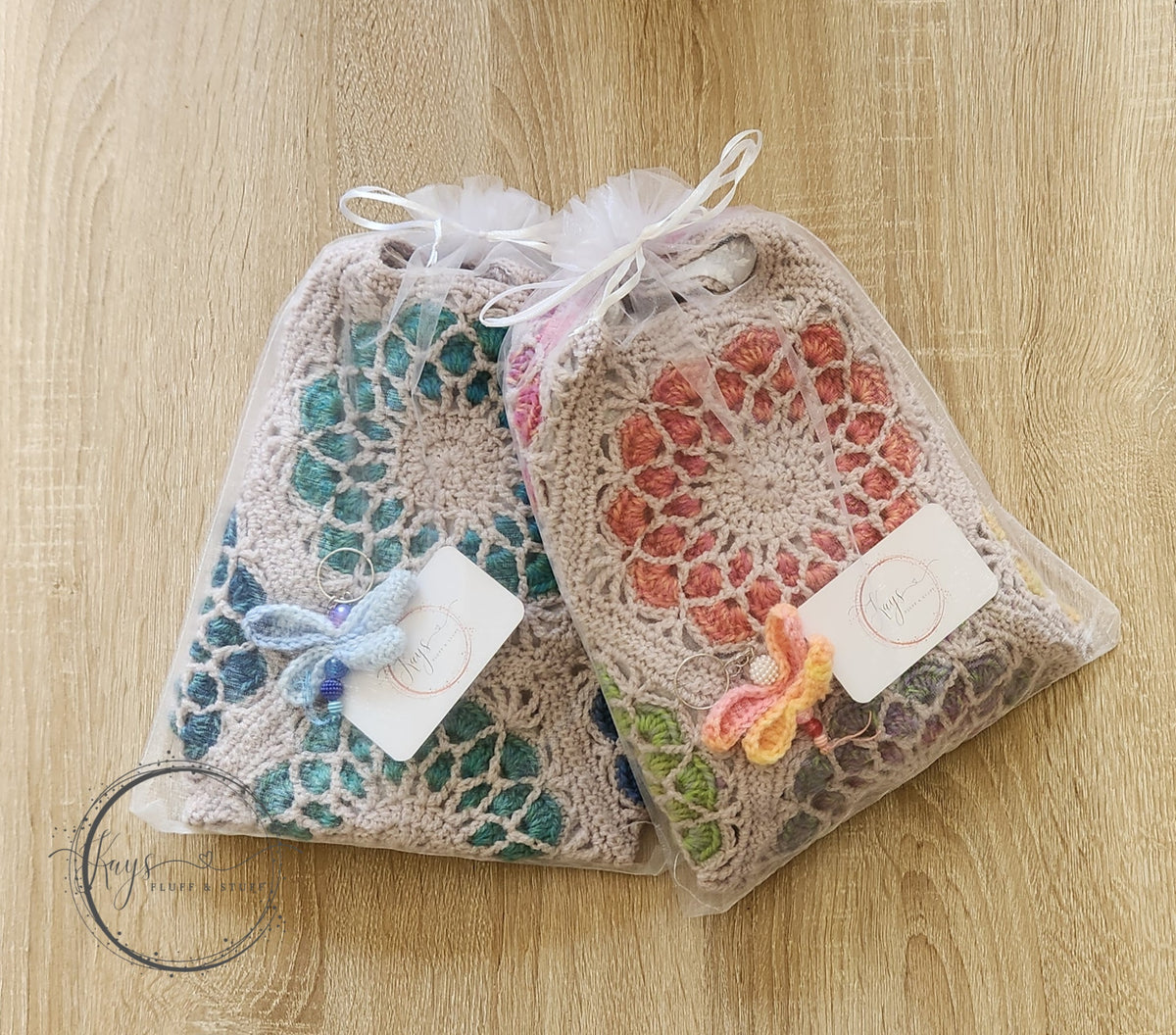 Crochet Lined Hexi Market Bag