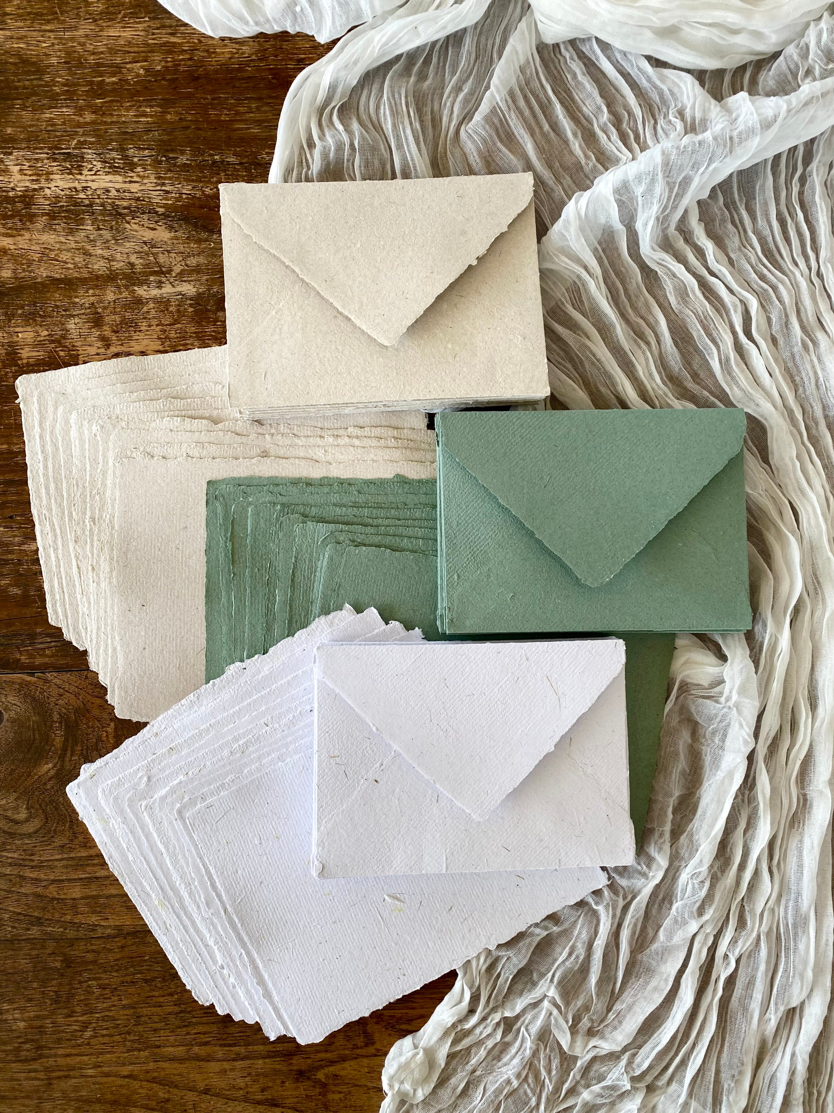 Handmade Paper Envelopes in packs x 6