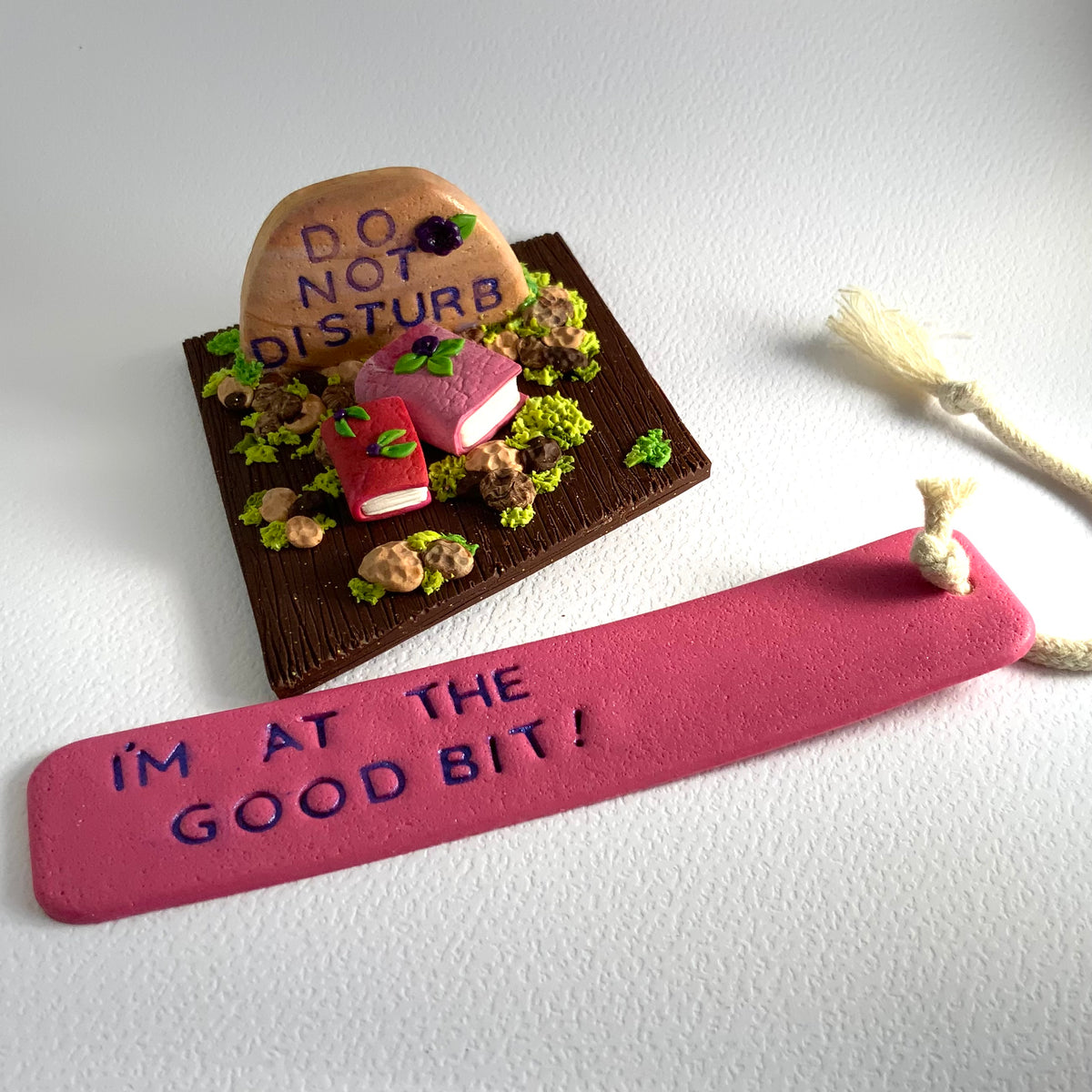 DEAD CUTE: Do Not Disturb | Handmade Gothic Reading Scene & Bookmark Gift Set