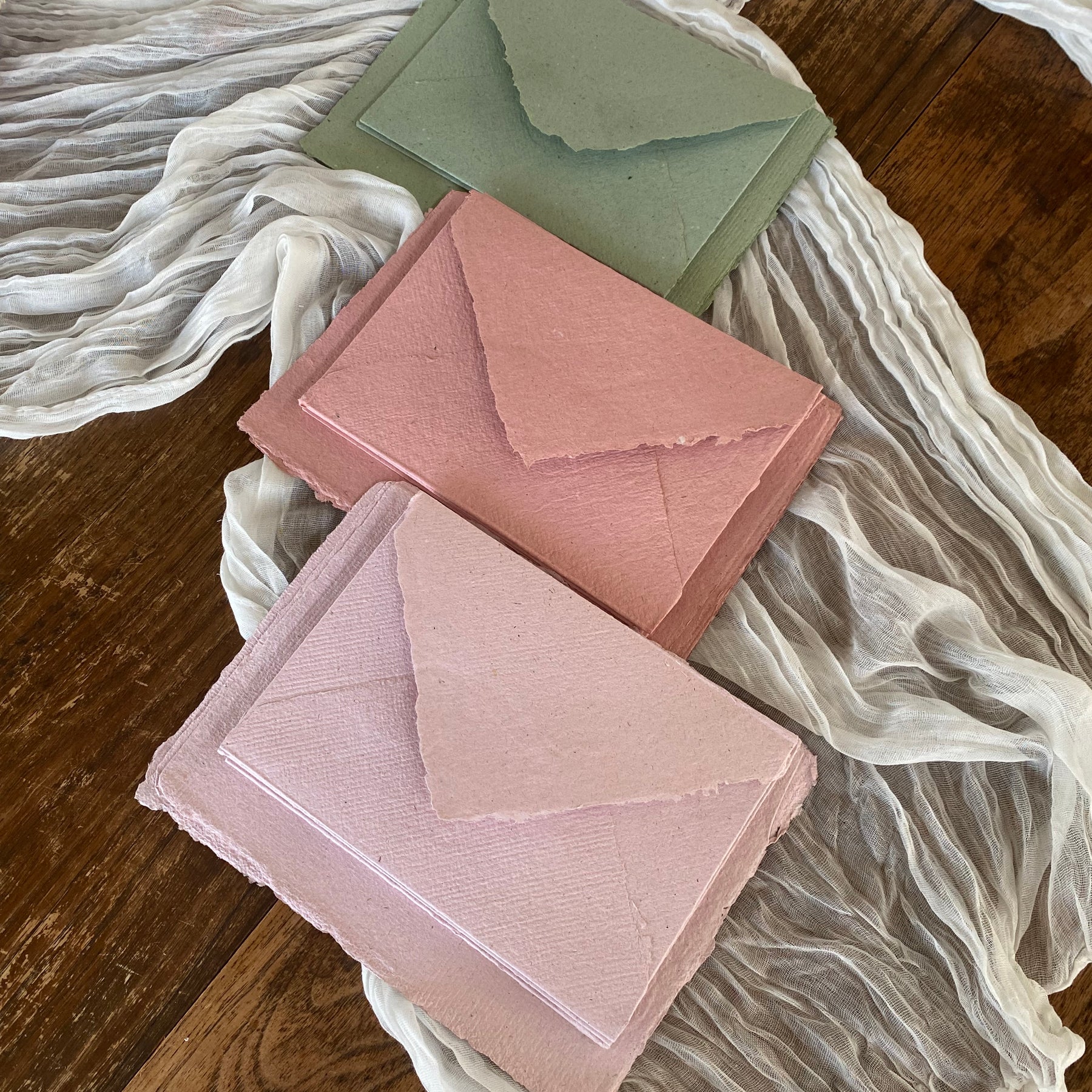 Handmade Paper Envelopes in packs x 5