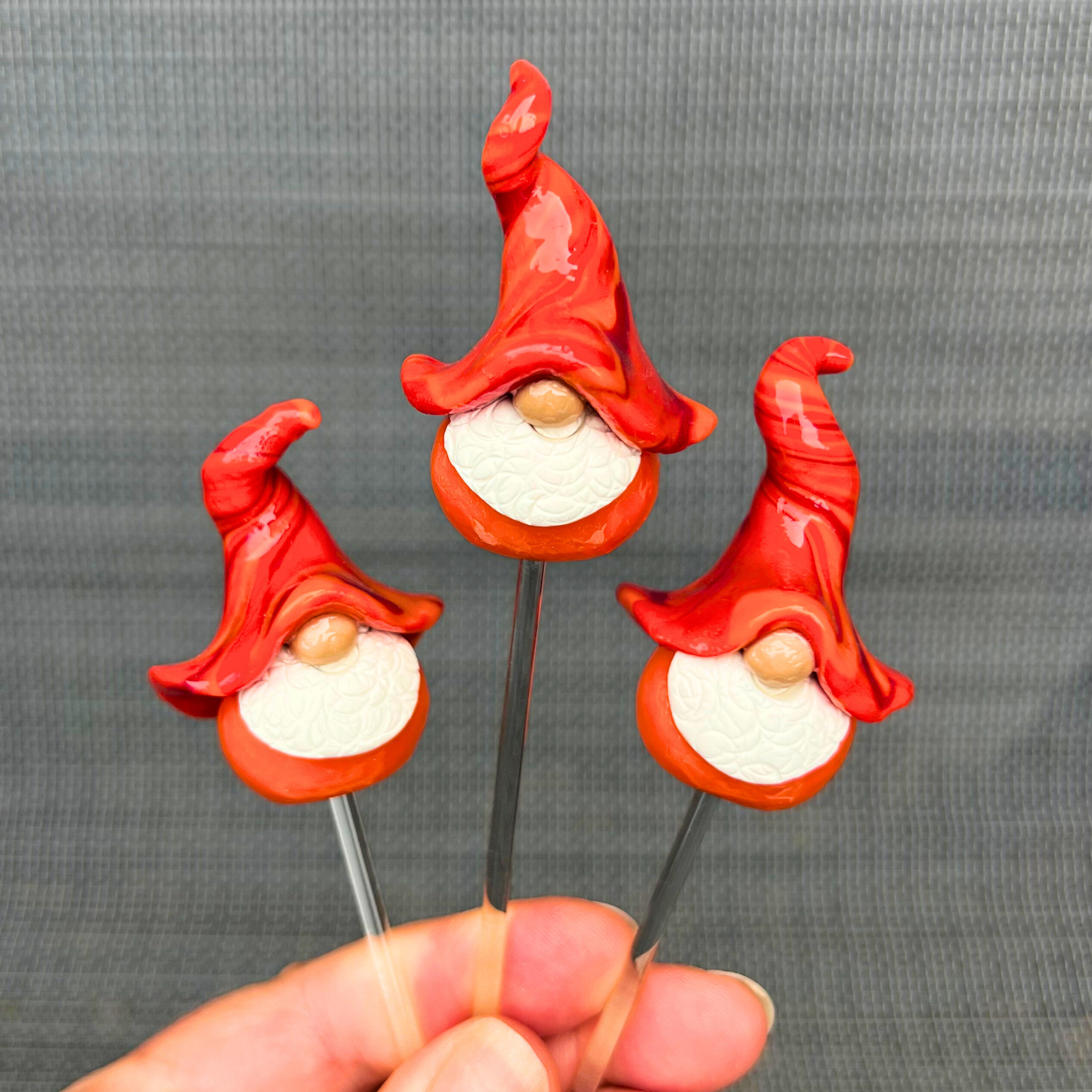 Whimsical gnome trio - Sol, Blaze & Helio