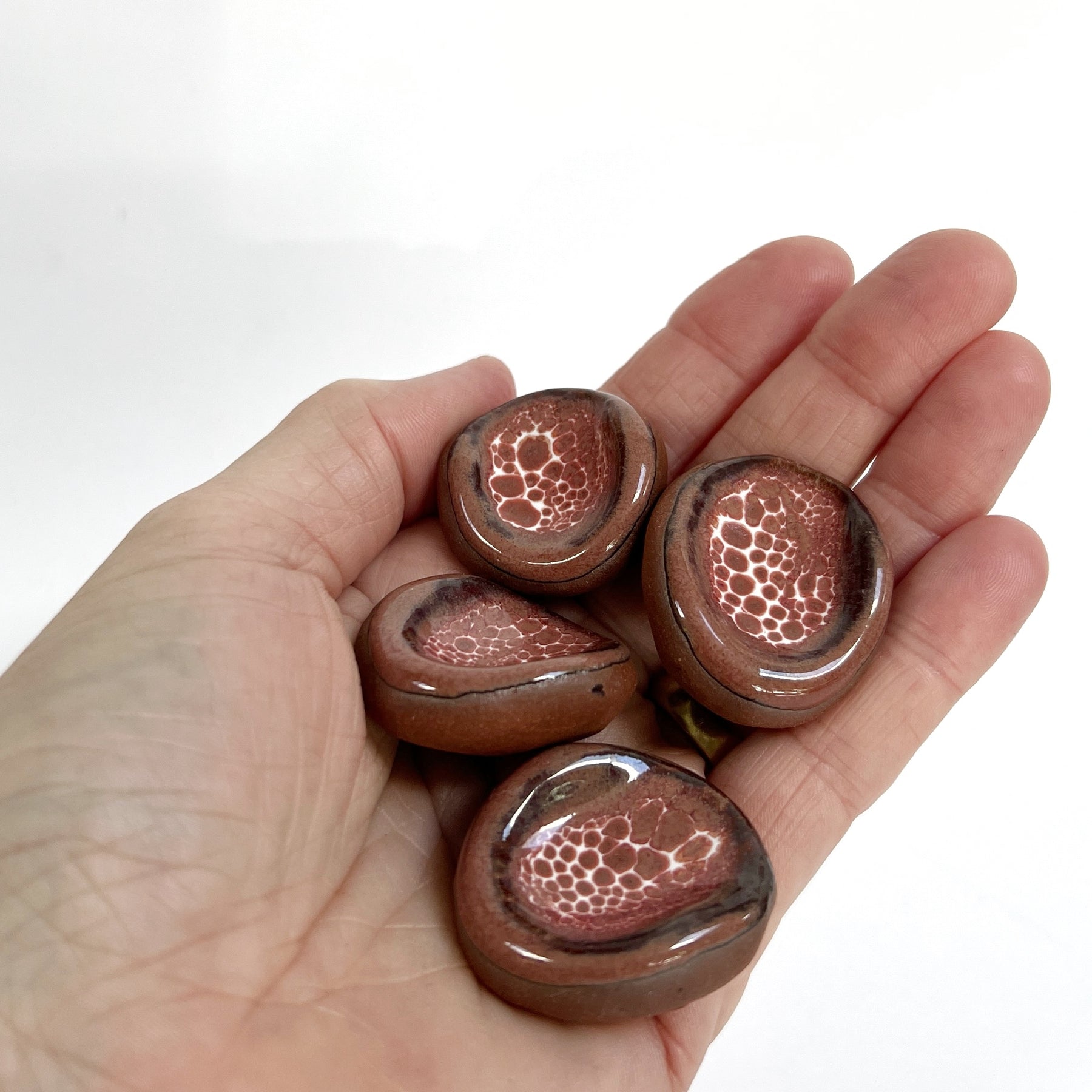 Grounding Stones / Worry Stones in variety of glazes